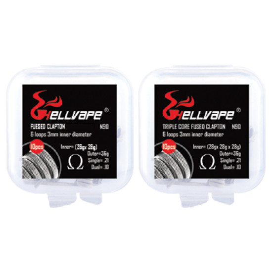 Hellvape NI90 Tripple core fused clapton