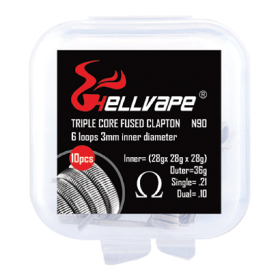 Hellvape NI90 Tripple core fused clapton