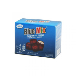 BLUE MIX COCONUT CHARCOAL CUBES 24 PIECES